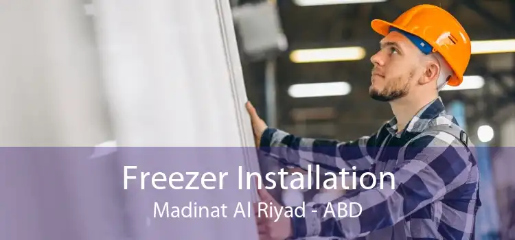 Freezer Installation Madinat Al Riyad - ABD
