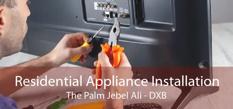 Residential Appliance Installation The Palm Jebel Ali - DXB